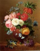 Floral, beautiful classical still life of flowers.089